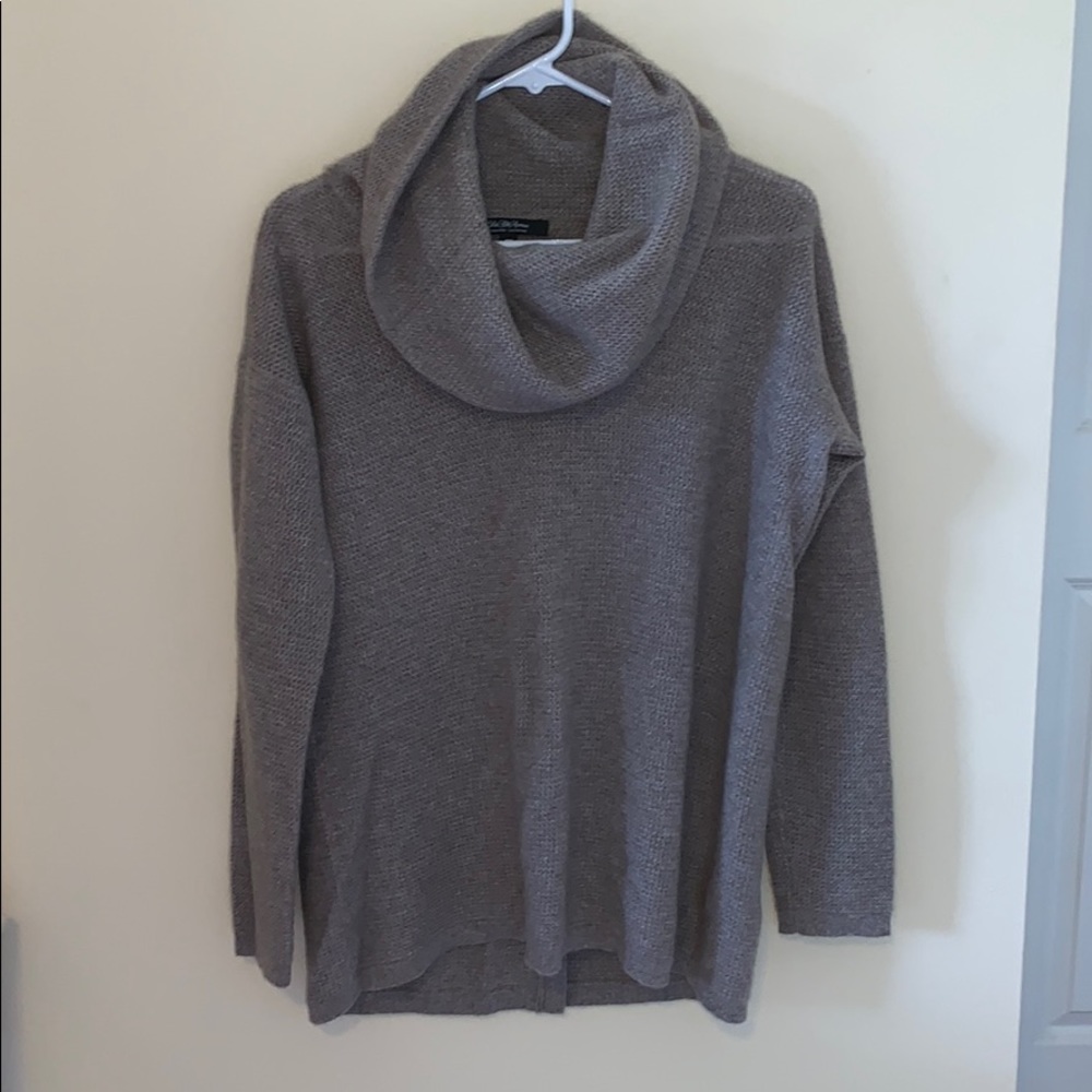Saks Fifth turtleneck sweater with open back